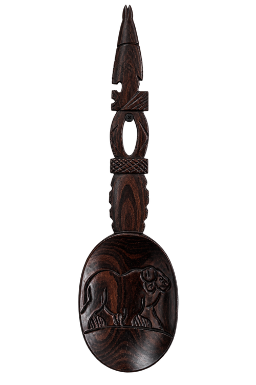 Akoya Hand-Carved Wooden Wall Sculpture | African Artisan Décor | TG Luxe
