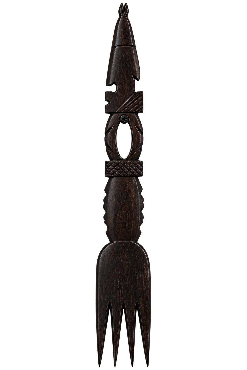 Akoya Hand-Carved Wooden Wall Sculpture | African Artisan Décor | TG Luxe