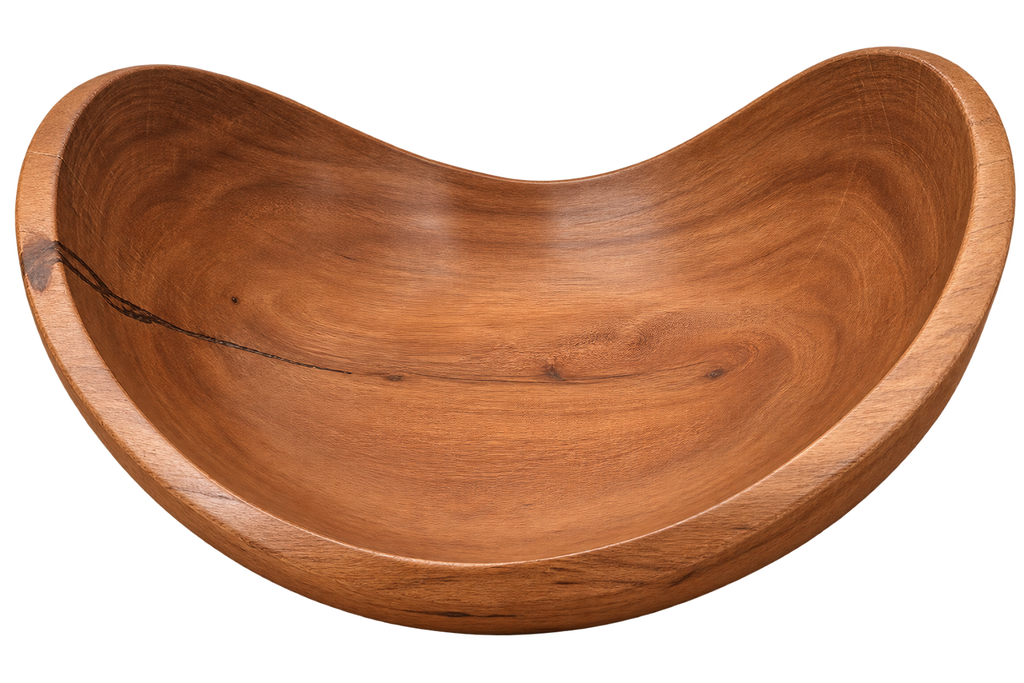 Malaika Sculptural Wooden Bowl