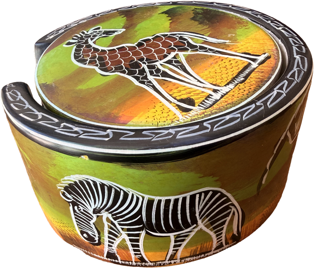 Safari Stone Coaster Set | Handcrafted African Wildlife Collection