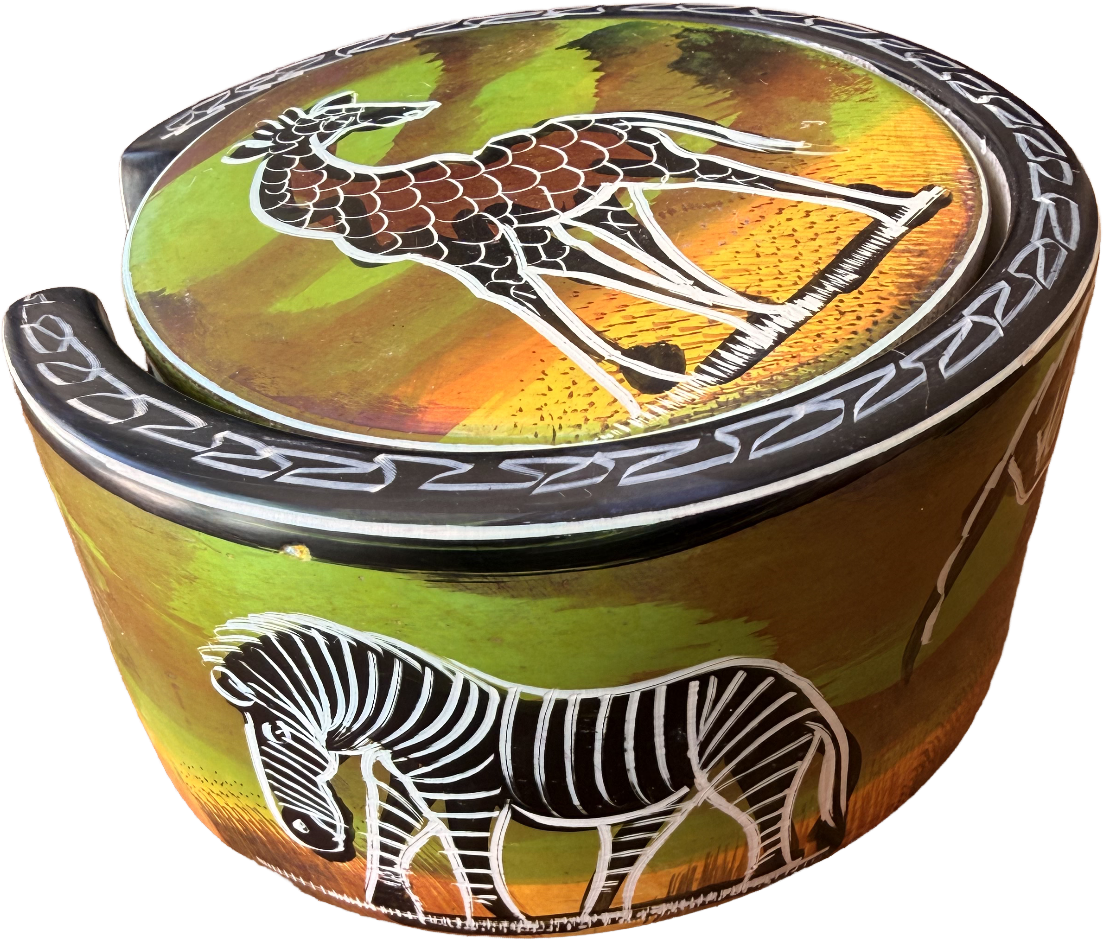 Safari Stone Coaster Set | Handcrafted African Wildlife Collection