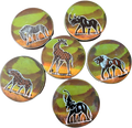 Safari Stone Coaster Set | Handcrafted African Wildlife Collection