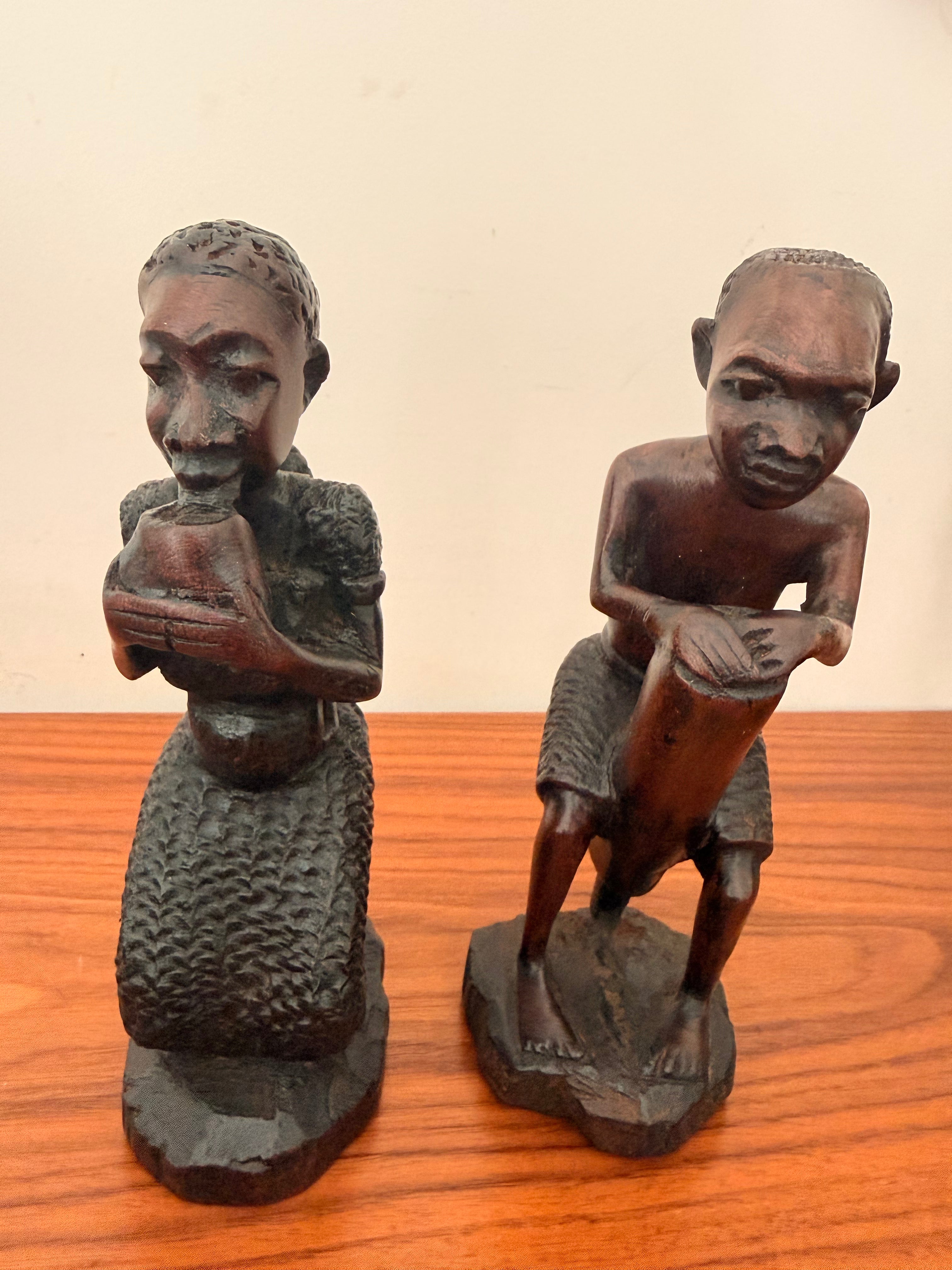 Hand-Carved Wooden Village Collection | Artisan Sculptural Décor