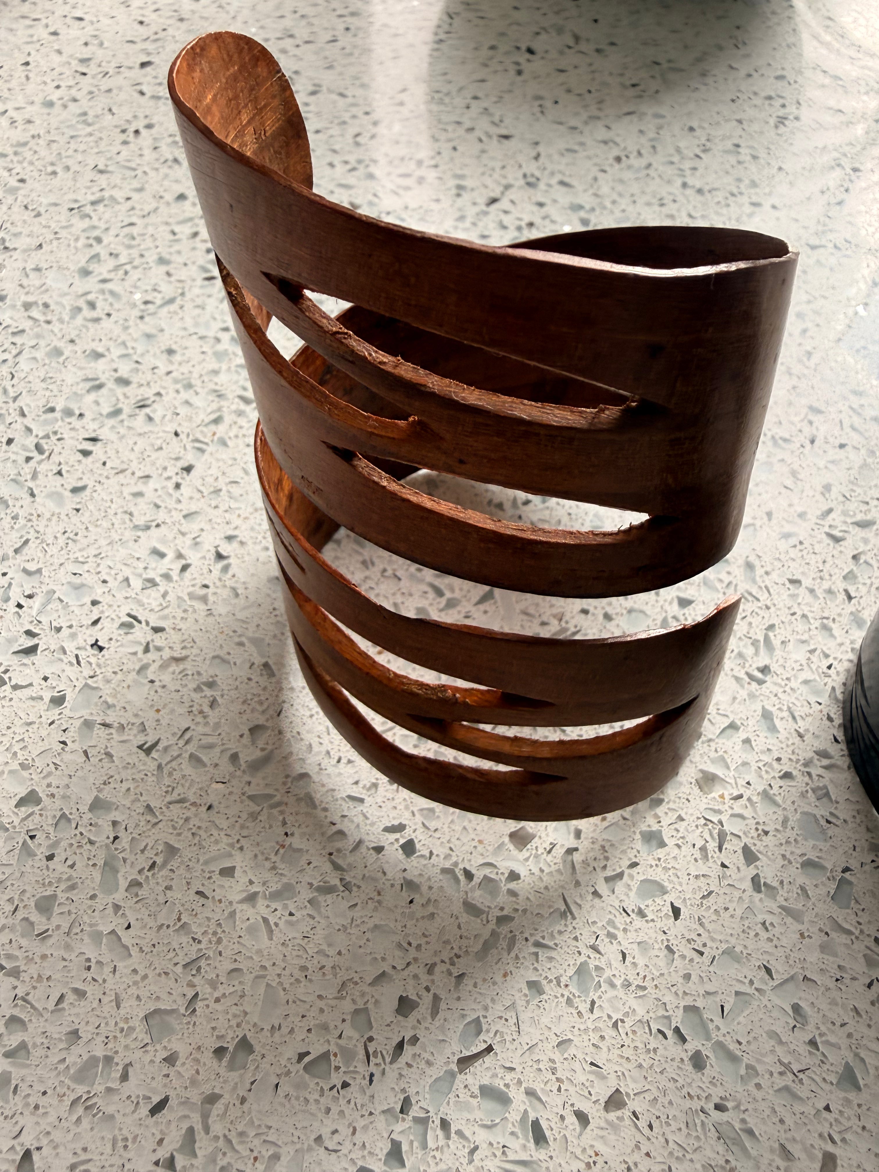 Hand-Carved Wooden Napkin Rings | Artisan Table Collection (Set of 4)