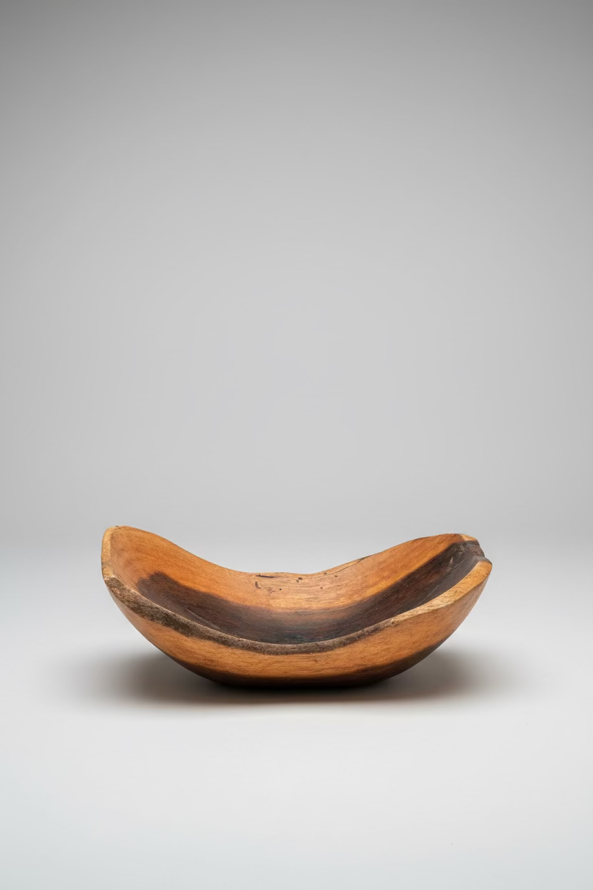Oluwa Hand-Carved Wooden Bowl | Luxury Artisan Homeware | TG Luxe