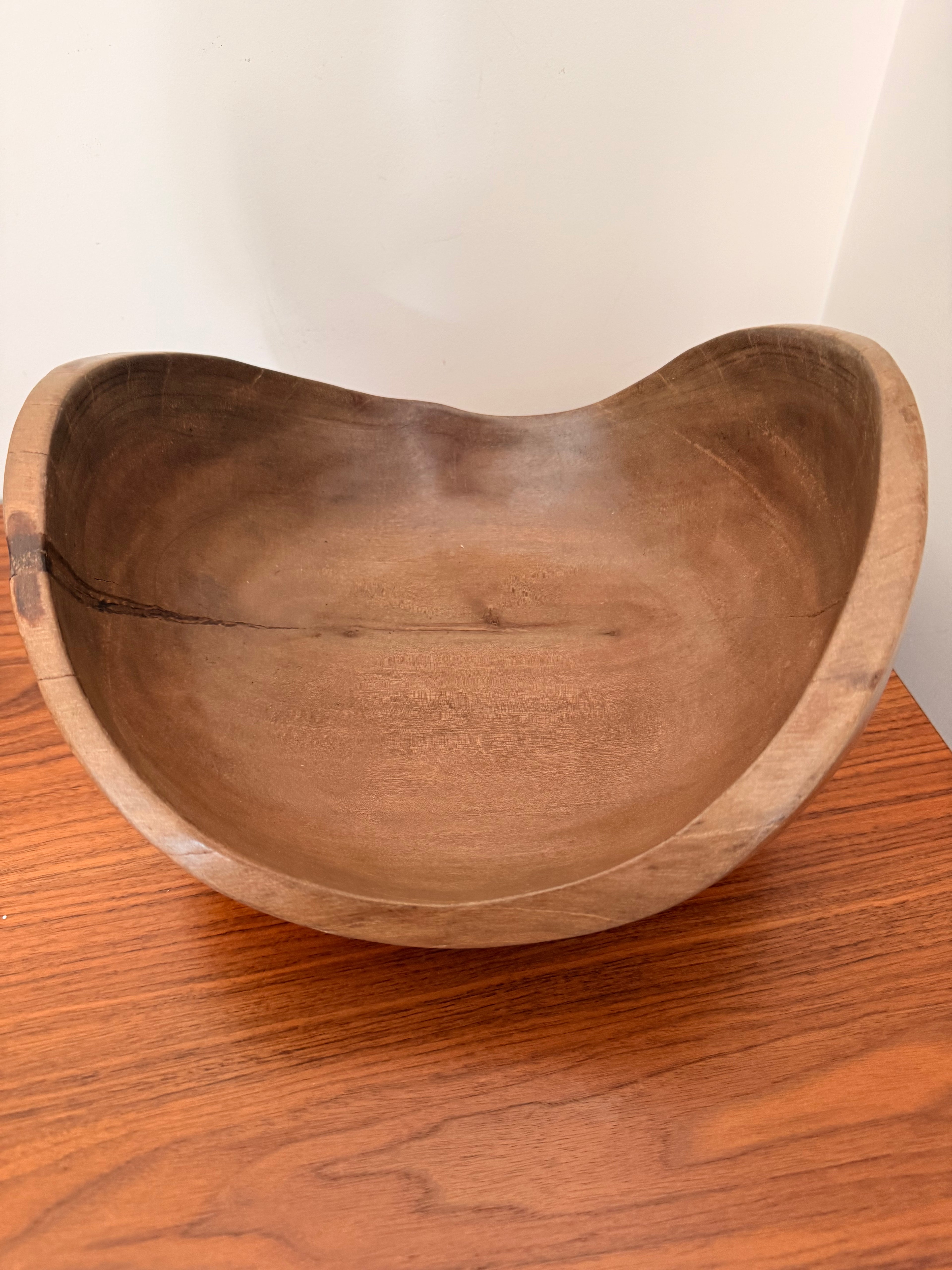 Malaika Sculptural Wooden Bowl