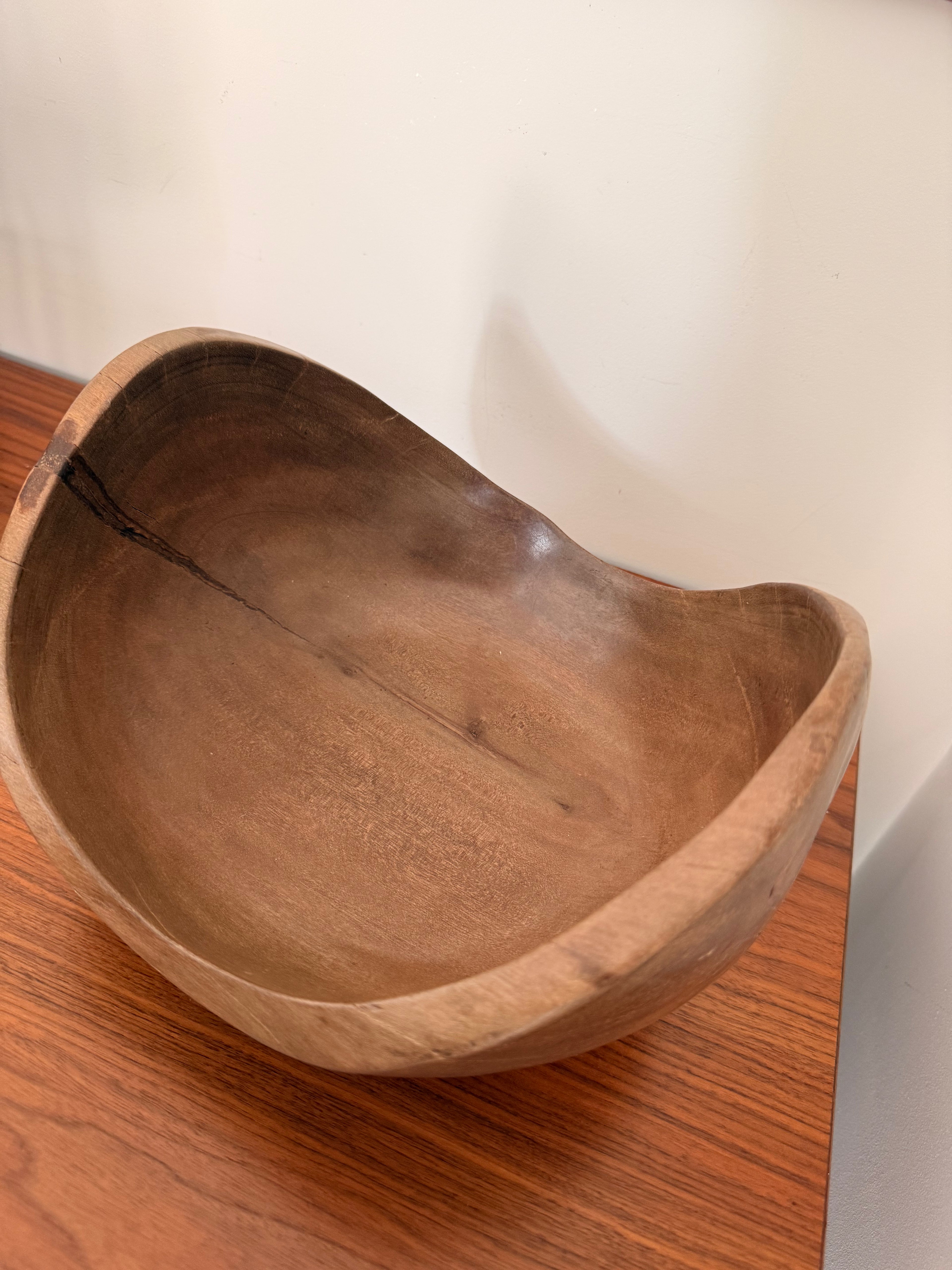 Malaika Sculptural Wooden Bowl